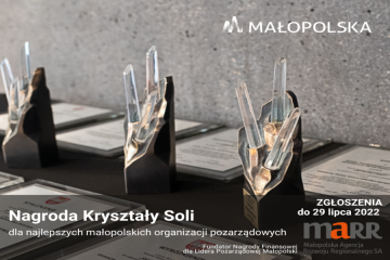 Konkurs o Nagrodę Marszałka Województwa Małopolskiego Kryształy Soli - Lider Pozarządowej Małopolski 2022, XVIII edycja